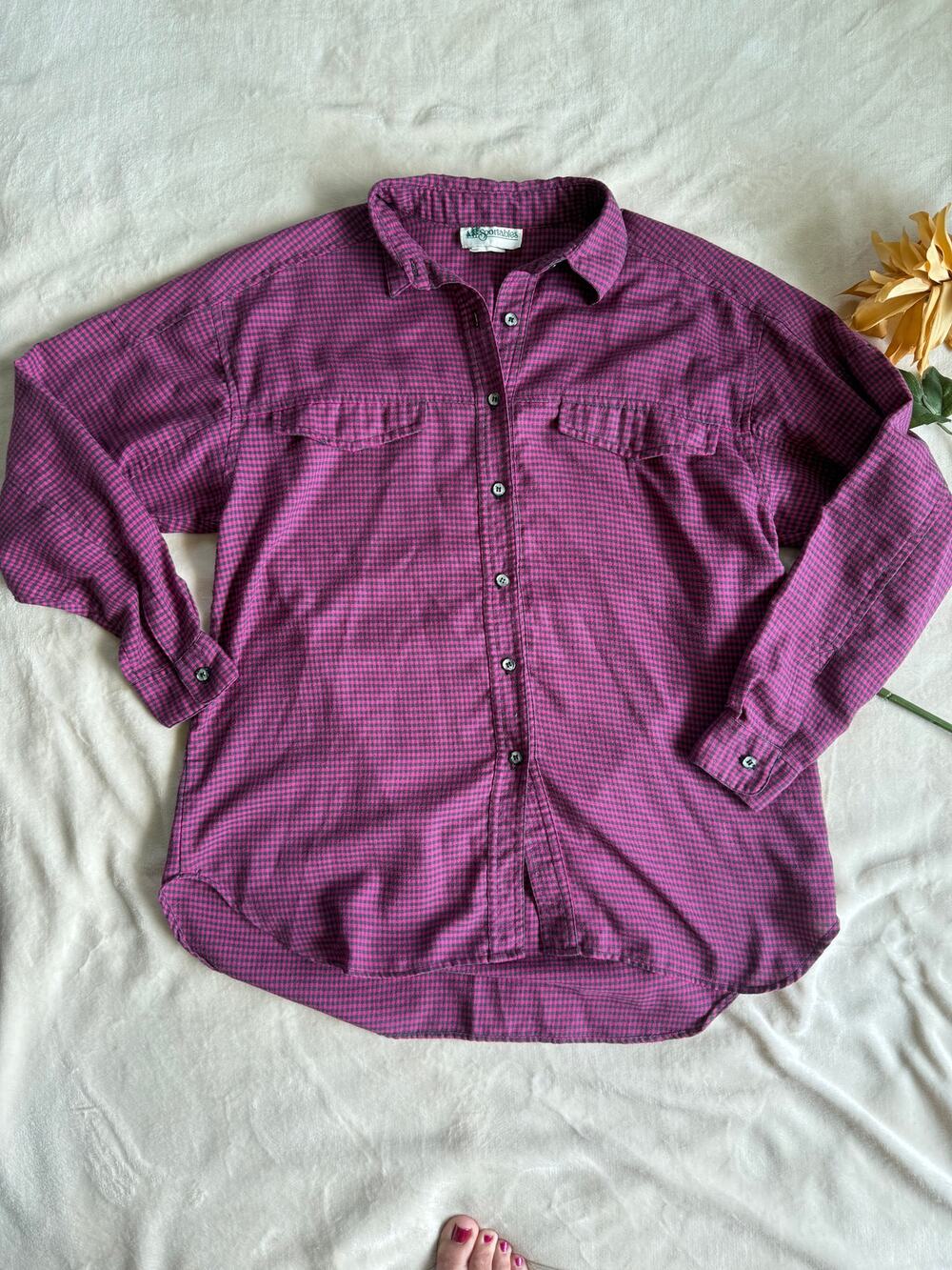 Sportables Vintage Cotton L/S Blouse Size